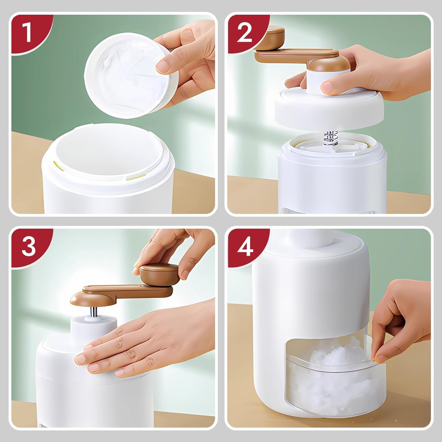 Manual Plastic Ice Shaver Gola Maker Slush Maker
