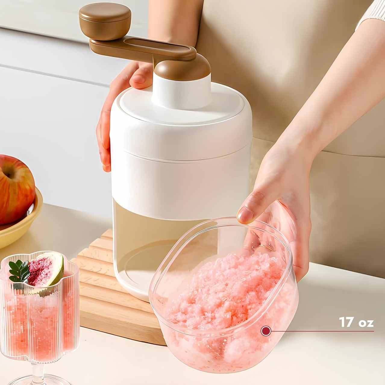 Manual Plastic Ice Shaver Gola Maker Slush Maker