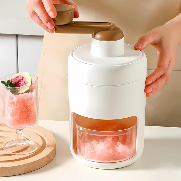 Manual Plastic Ice Shaver Gola Maker Slush Maker + Gola Ice Mold Bundle