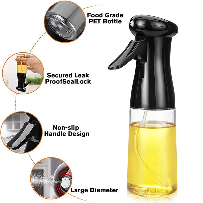 Oil Spray Bottle for Kitchen | Press Pump Oil Sprayer for Cooking Air Fryer BBQ | Pakistan