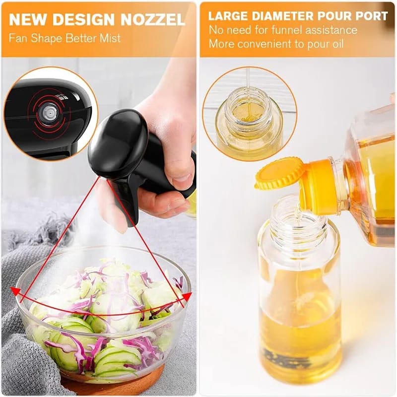 Oil Spray Bottle for Kitchen | Press Pump Oil Sprayer for Cooking Air Fryer BBQ | Pakistan