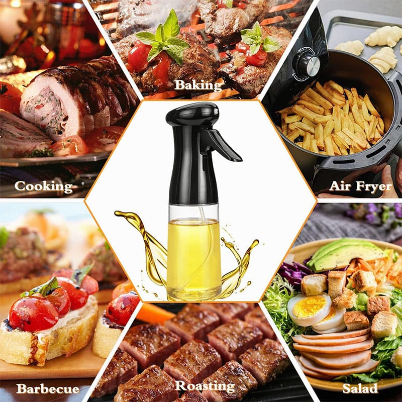 Oil Spray Bottle for Kitchen | Press Pump Oil Sprayer for Cooking Air Fryer BBQ | Pakistan