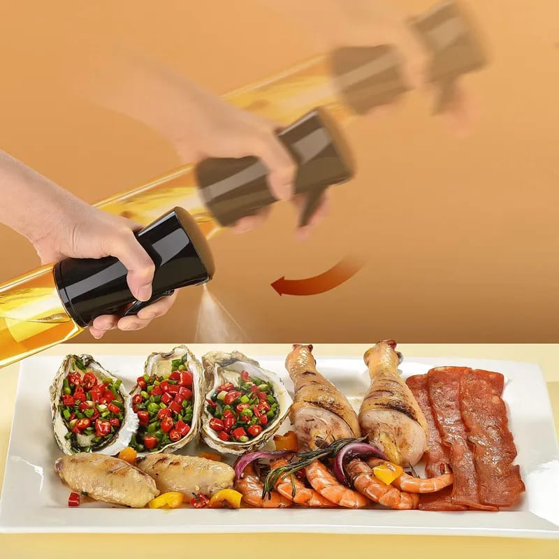 Oil Spray Bottle for Kitchen | Press Pump Oil Sprayer for Cooking Air Fryer BBQ | Pakistan