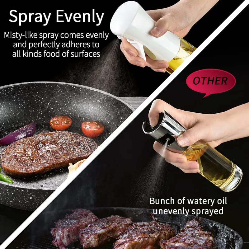 Oil Spray Bottle for Kitchen | Press Pump Oil Sprayer for Cooking Air Fryer BBQ | Pakistan